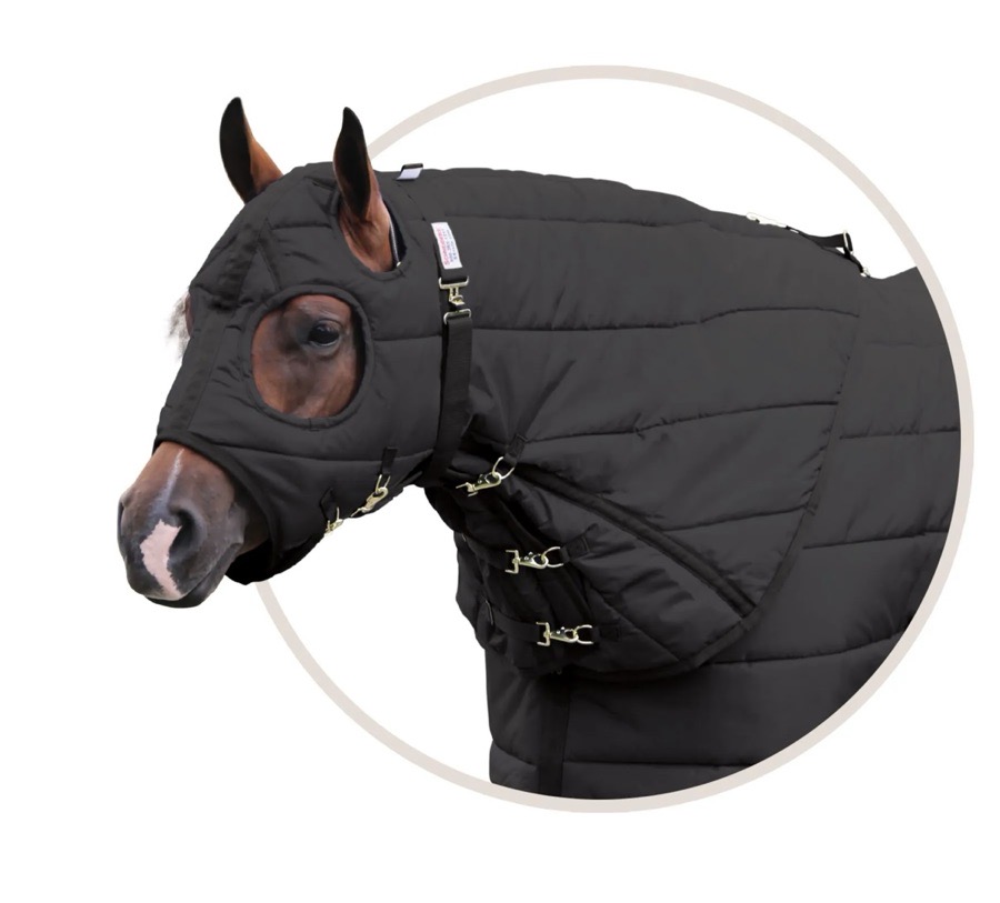 Schneiders Dura-Nylon Original Stable Blanket Hood -L/Large- Black