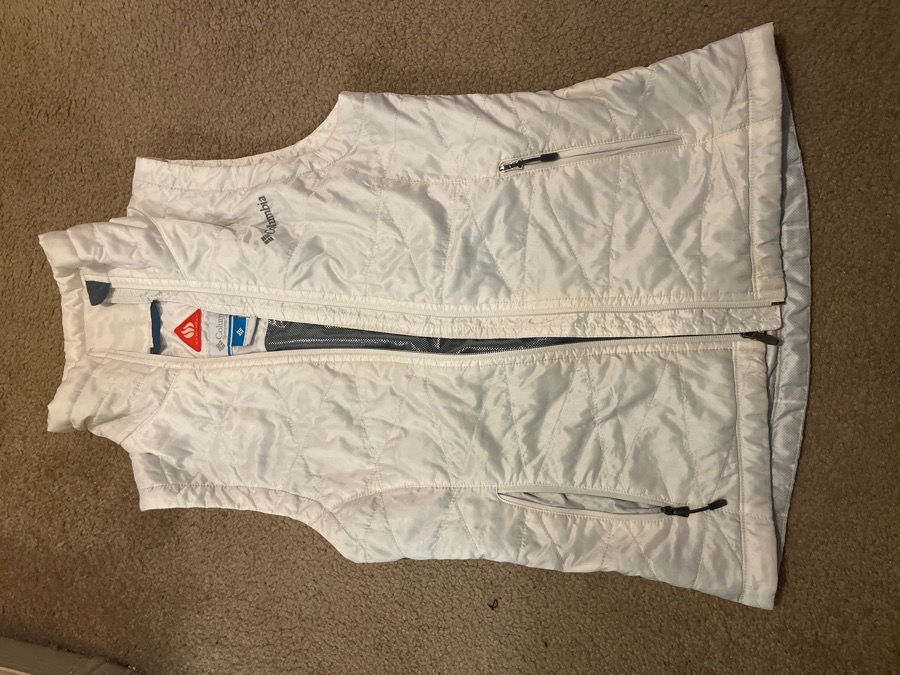 White Columbia winter vest XS