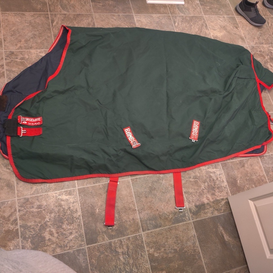 Rambo sheet, nearly new, 72”