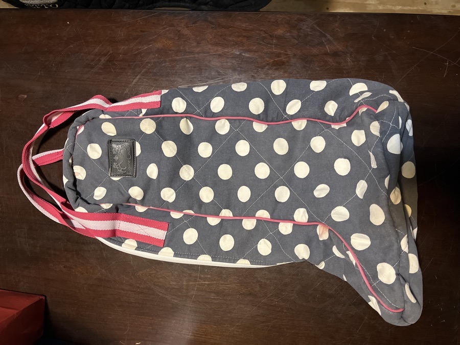 Equine Couture Polka Dot English Tall Boot Bag