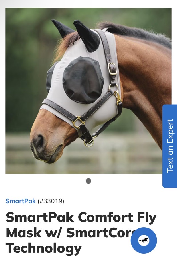 NWT Smartpak Comfort Fly Mask - Cob