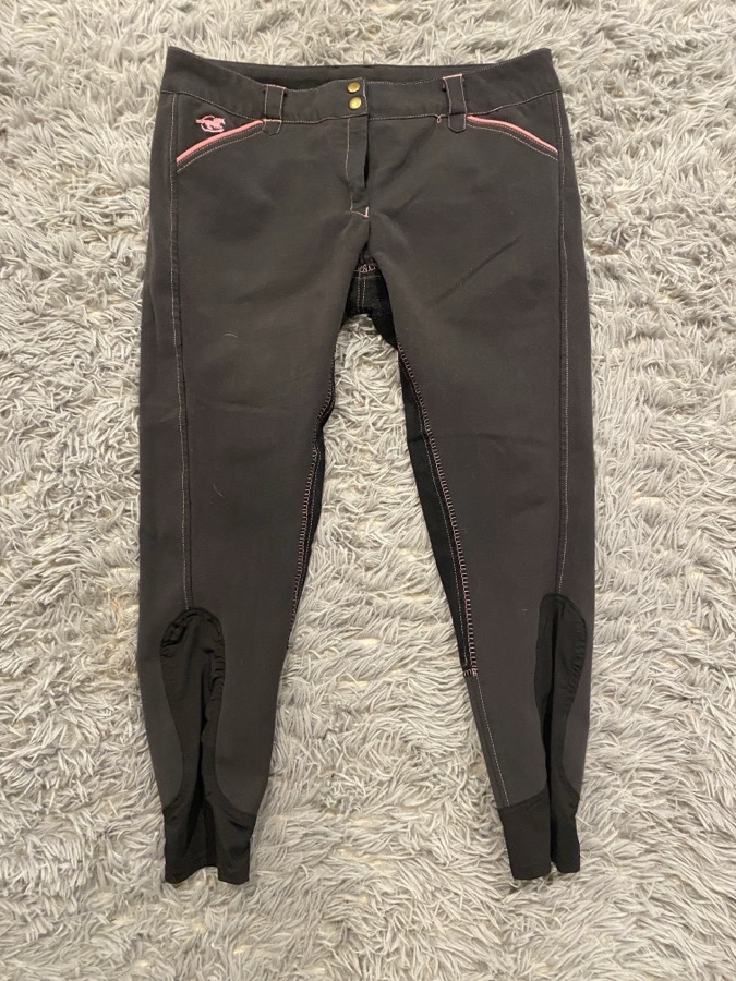 black with hot pink lining smartpack piper breeches