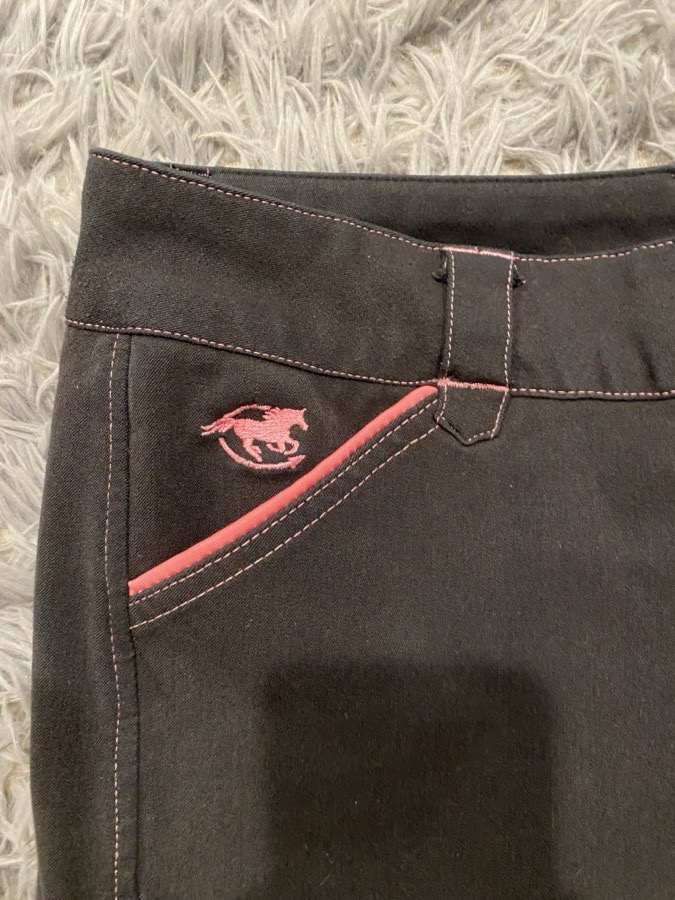 black with hot pink lining smartpack piper breeches
