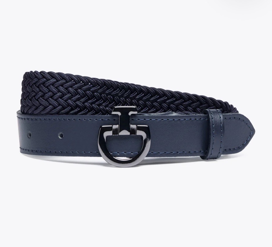 Cavalleria Toscana CT Young Rider Elasticated Belt - Navy