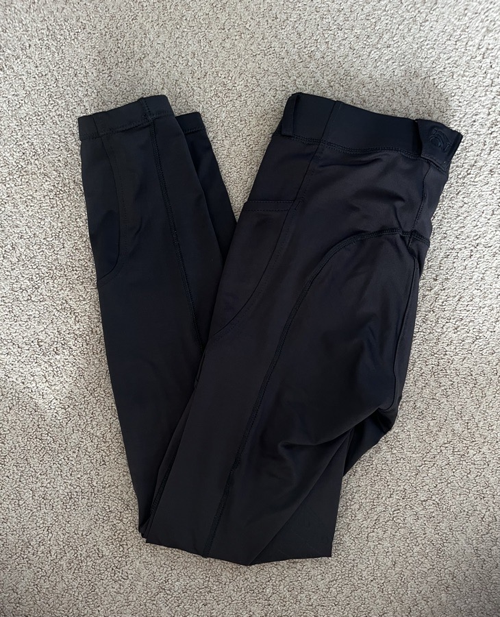 Grey Ovation Areowick Knee Patch Riding Tights