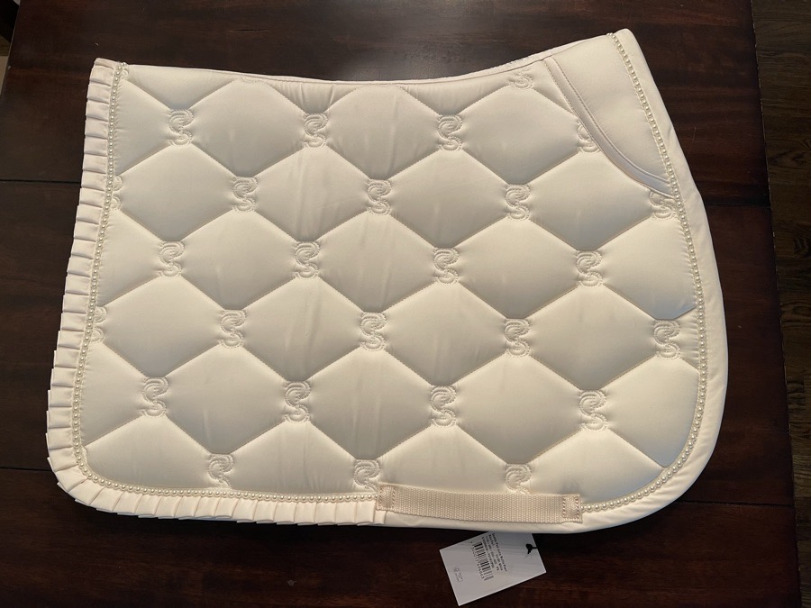 PSOS Saddle Pad Jump Ruffle Pearl(New with tags)