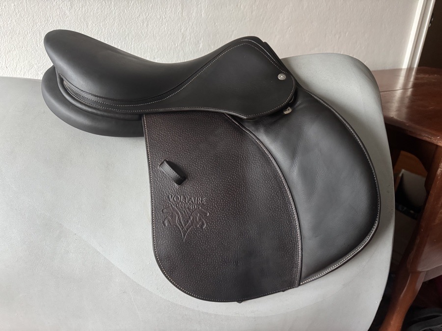 16.5” 2021 Voltaire Palm Beach Saddle - 1A - Grained Buffalo - MINT