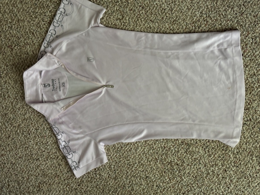 TREDSTEP pale pink zip polo