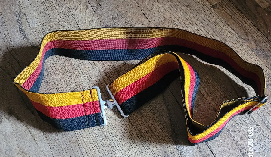 Replacement Surcingle for Horse Blankets,Fly sheets - Black/Red/Gold Color - EUC