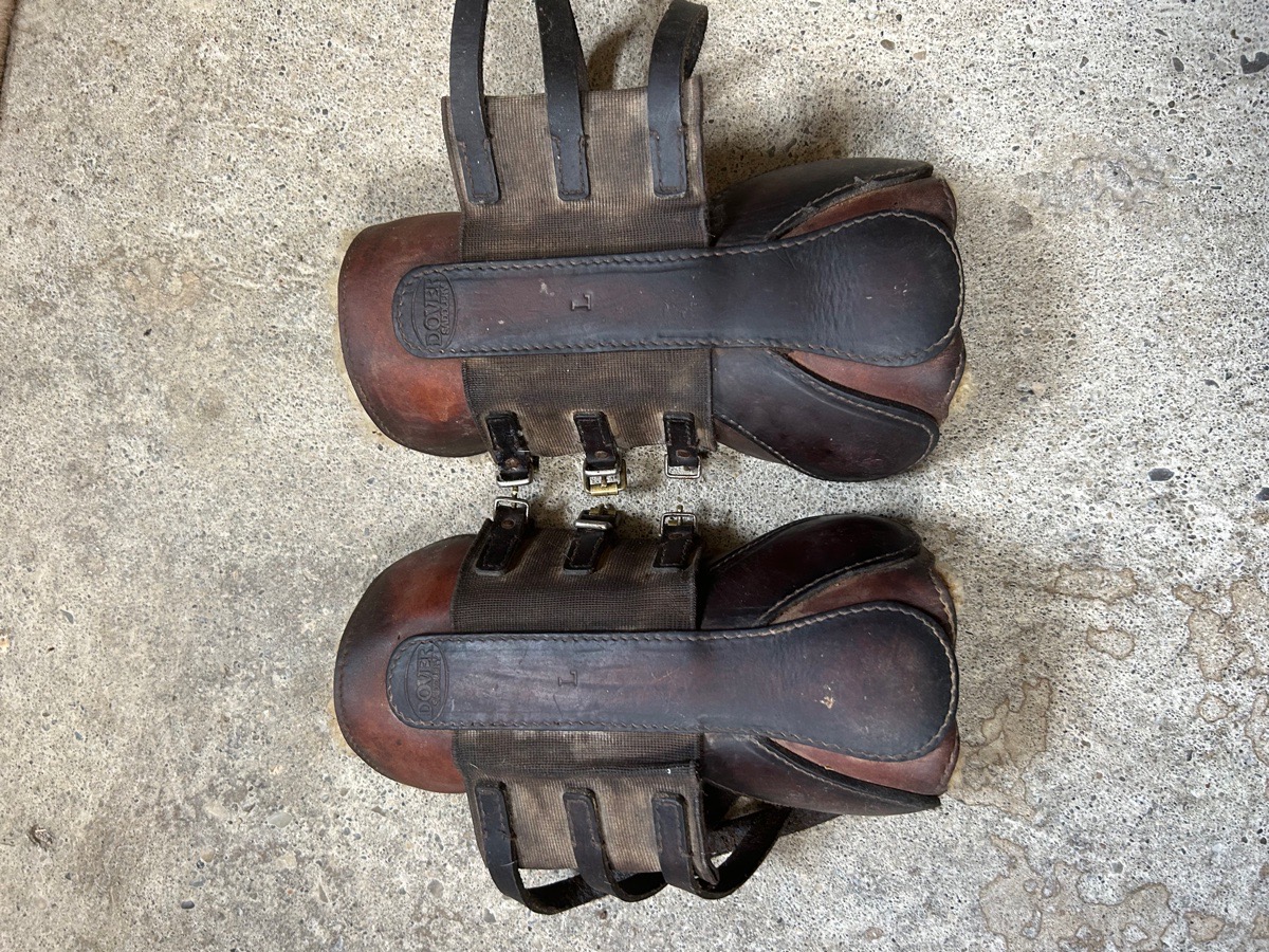 Dover Leather Open Front Boots with Sheepskin Lining