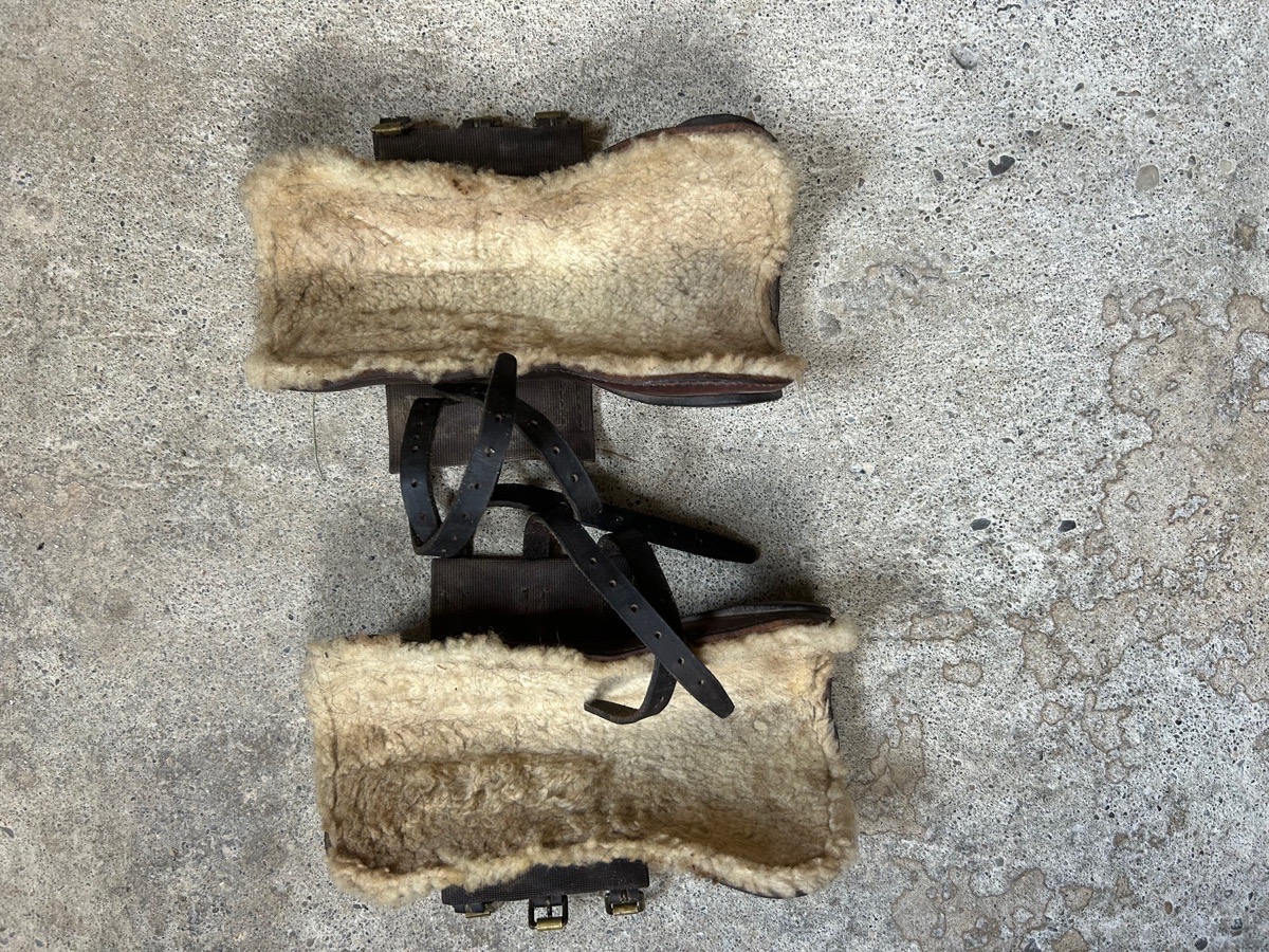 Dover Leather Open Front Boots with Sheepskin Lining