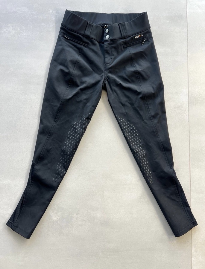 Kerrits knee patch breeches SMALL rubber grip jodhpurs horse riding horseback