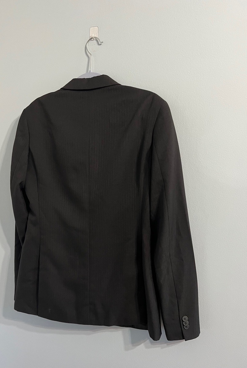 4L RJ Classic black herringbone show coat