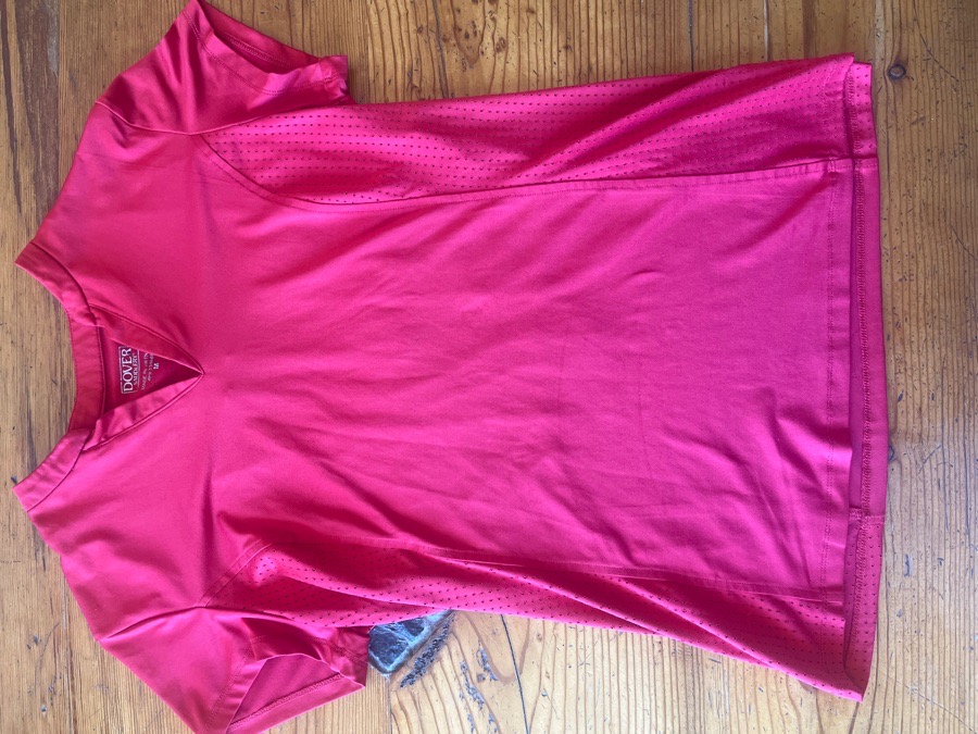 Dover red short sleeve top