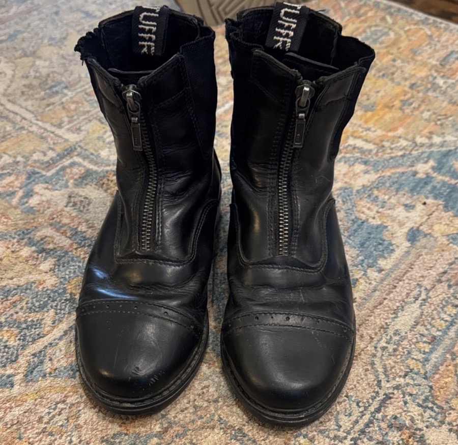 Tuffrider ladies Baroque zip up paddock boots in size 7
