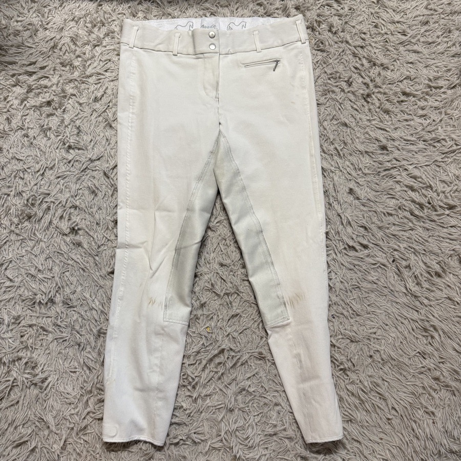Women’s Size 34L White Goode Rider Full Seat Horseback Riding Breeches
