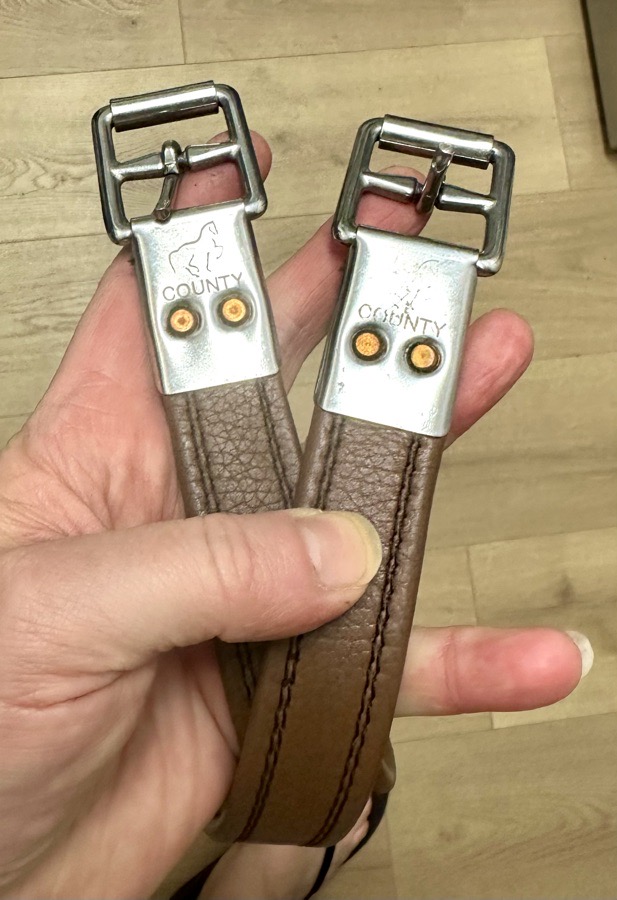 54” Calfskin County Lined Stirrup Leathers- NEW!