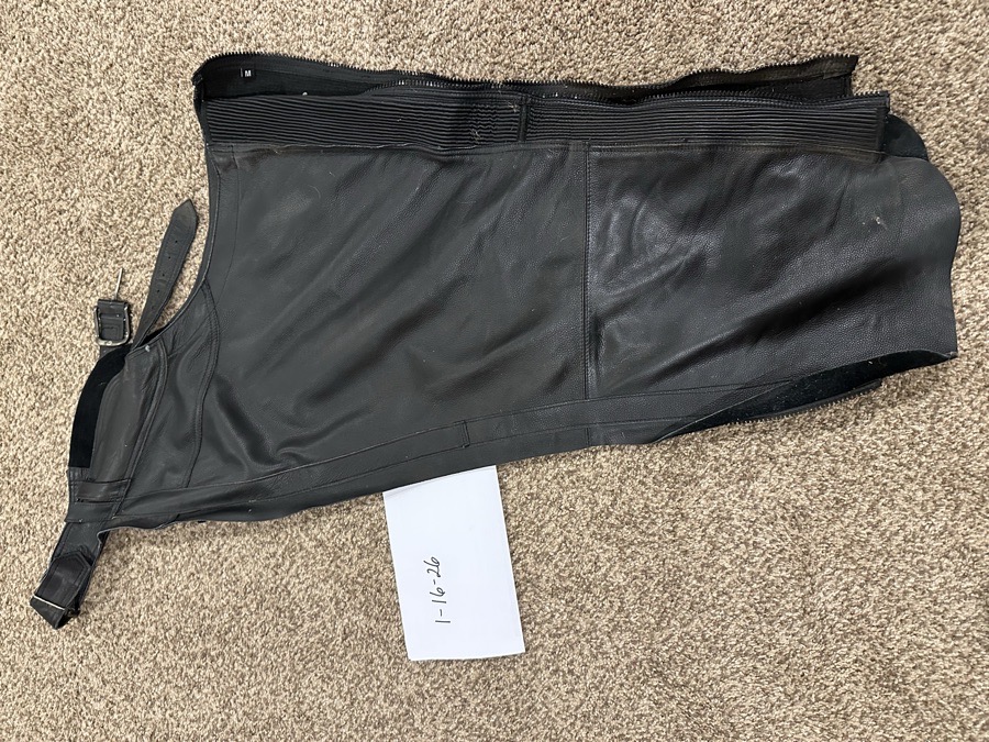 Leather Full Riding Chaps size Medium