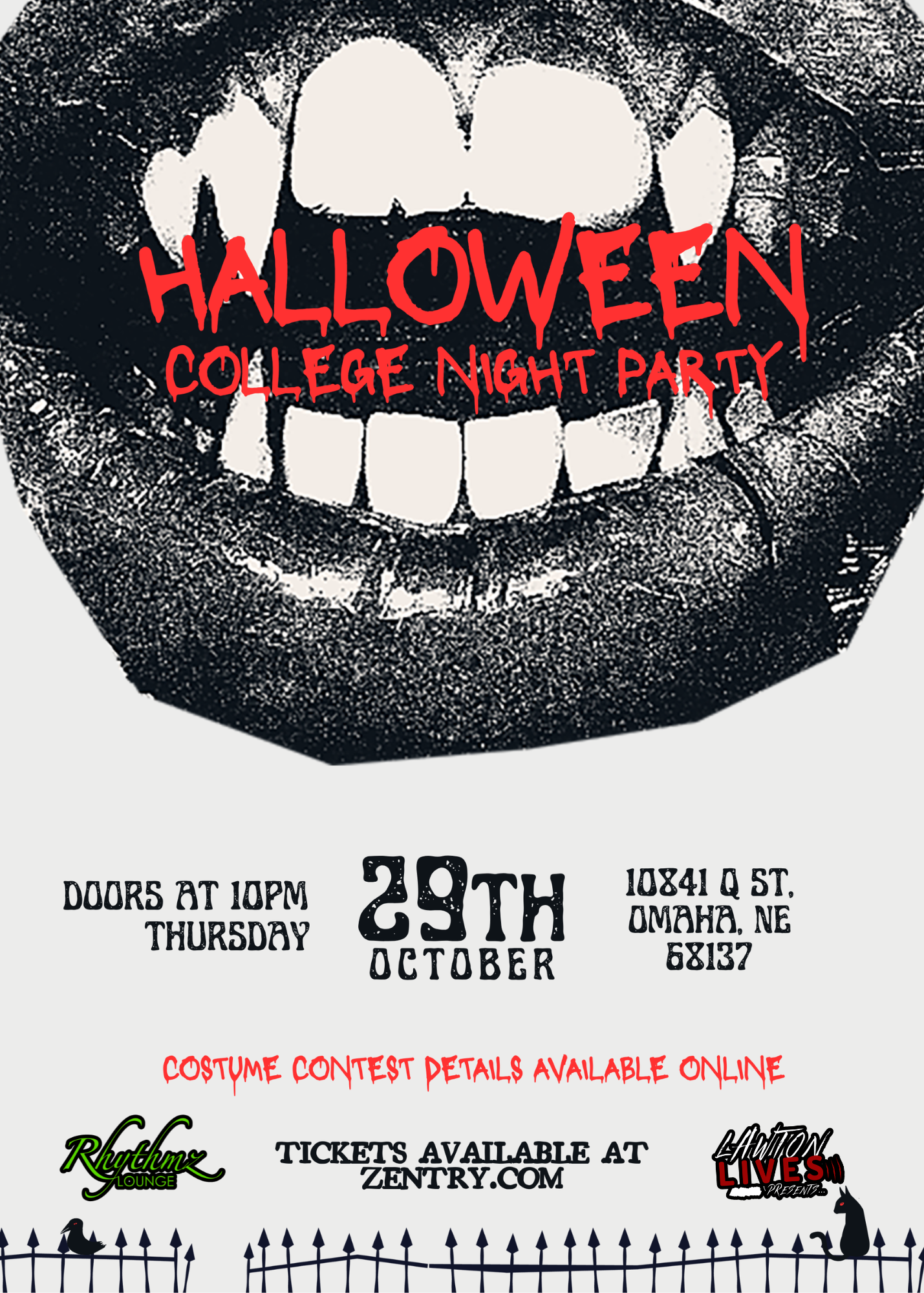 Halloween College Night Party