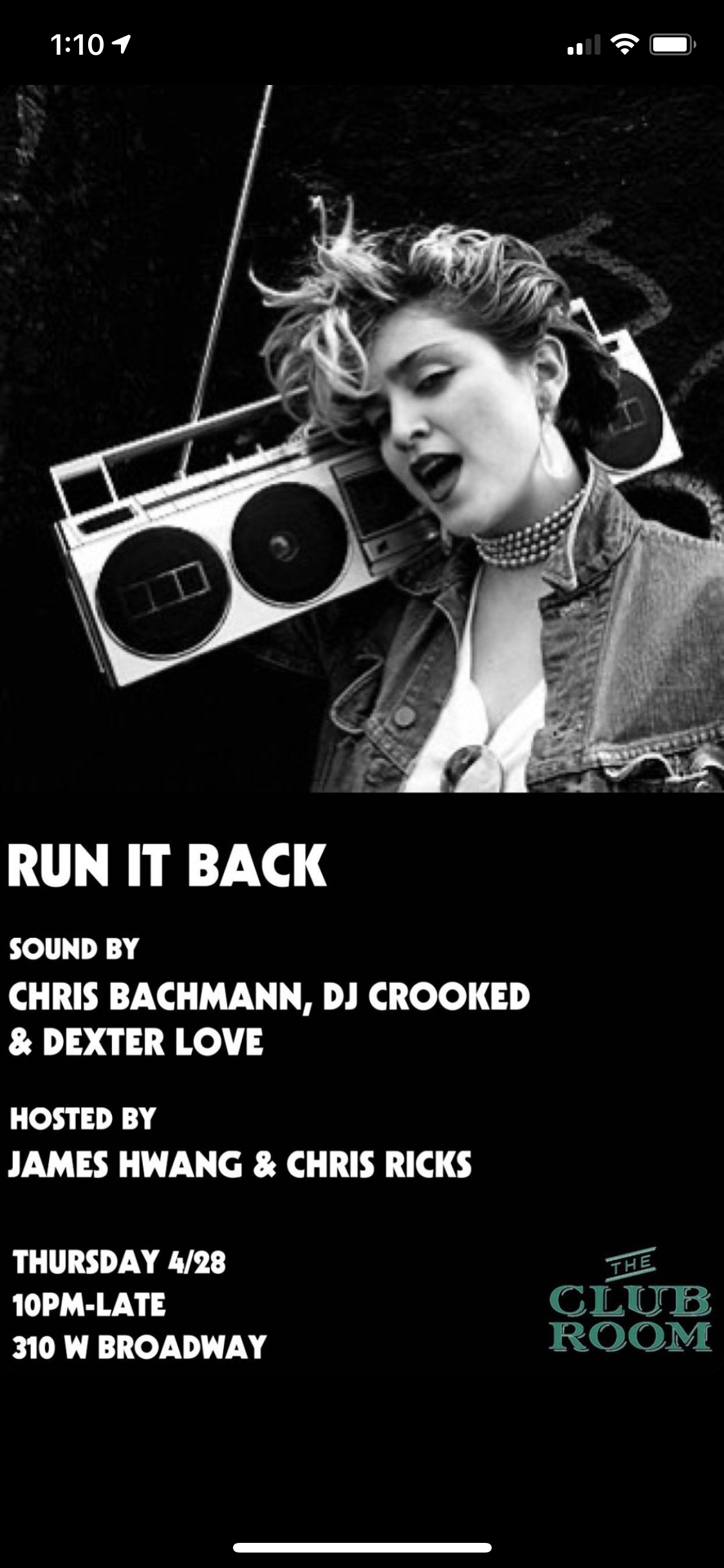 image party flyer