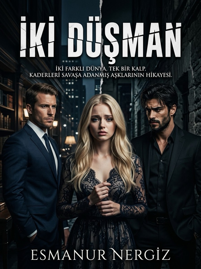 • İKİ DÜŞMAN • – Esmanur Nergiz kitap kapağı