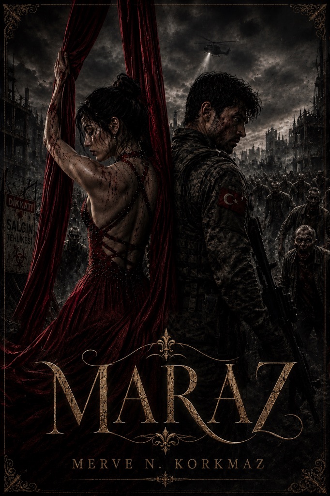 MARAZ - Merve Korkmaz kitap kapağı