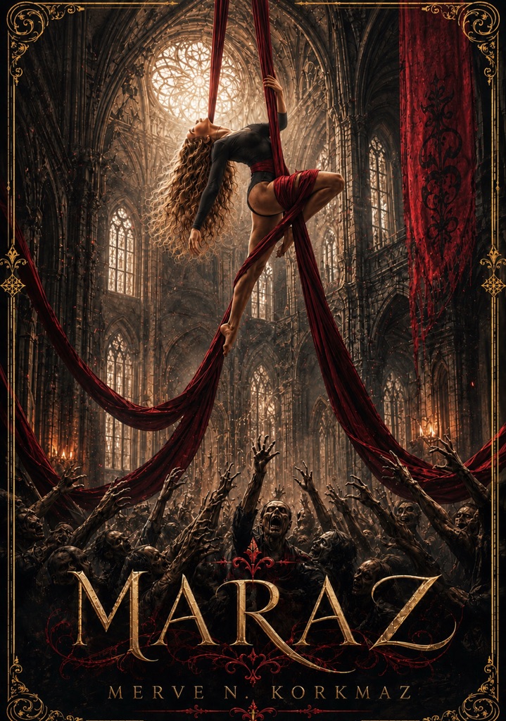 MARAZ – Merve Korkmaz kitap kapağı