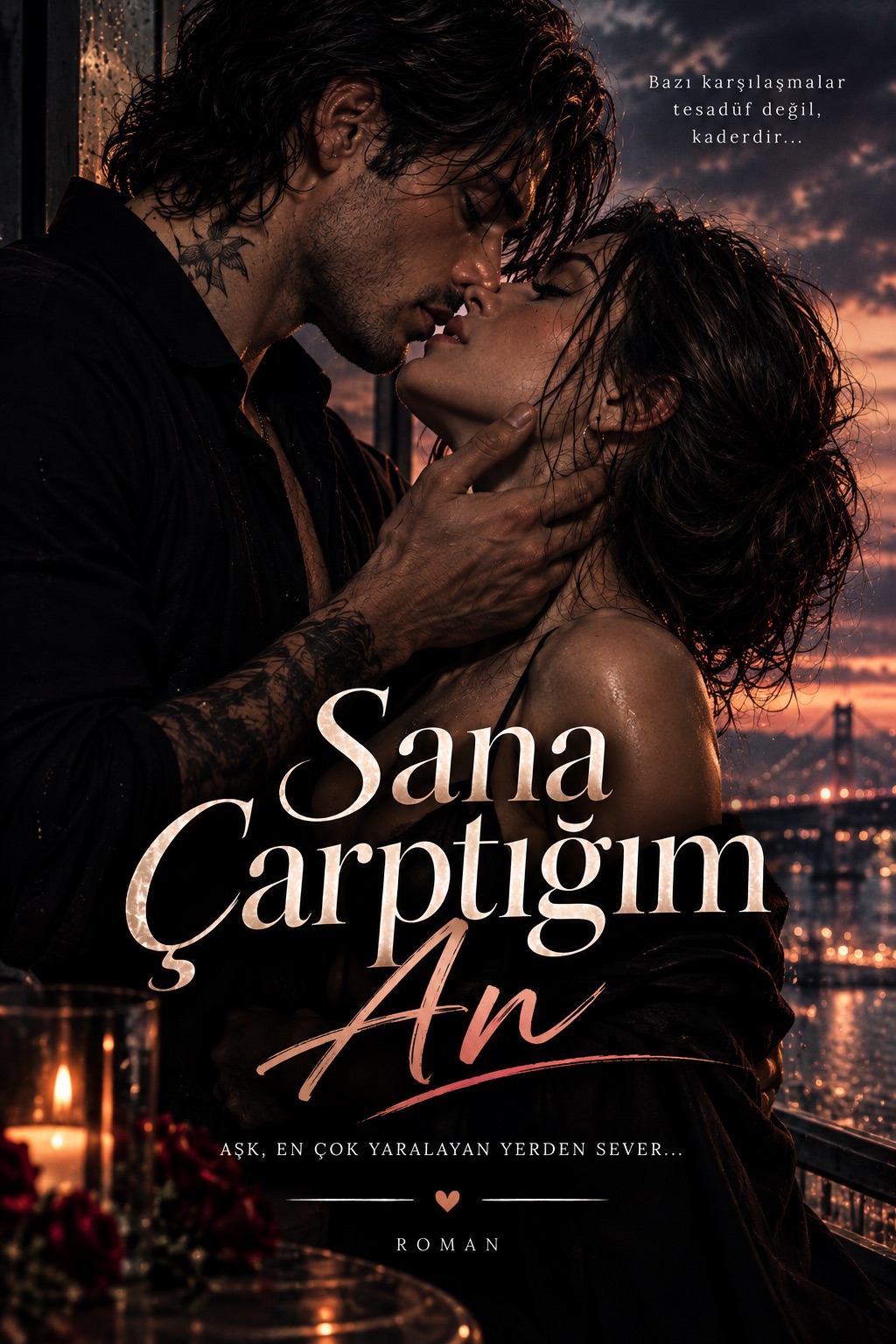 SANA ÇARPTIĞIM AN – Kübranur kitap kapağı